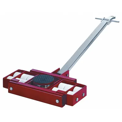GKS-PERFEKT Machine Roller: 66,000 lb, 7 1/8 in Deck Ht, 9 7/8 in L x 9 7/8 in W, (12) Rollers - Front- & Rear-Support Machine Rollers