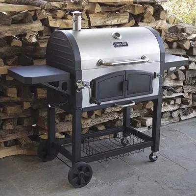 DYNA-GLO Charcoal Grill: Charcoal (MPN DGN576SNC-D) - Wheeled Grills