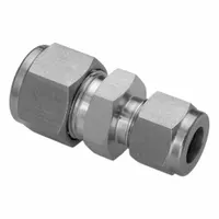 HAM-LET Compression Fitting Adapter: 5/8 in OD x 1/2 in OD Fitting Size, Tube x Tube (MPN 763L SS 5/8 X 1/2)