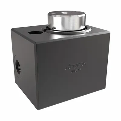 JERGENS Hydraulic Cylinder: Single Acting, 8,850 lbf Nominal Capacity, 1/2 in Stroke Lg - Block Body Hydraulic Cylinders