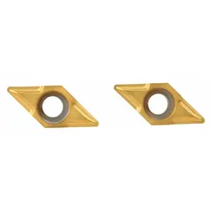 Diamond indexable turning insert for precision machining of non-ferrous materials, composites, and abrasive workpieces. Available in geometries GCHT15151 and GCHT060204. Suitable for turning operations requiring wear resistance and surface finish.