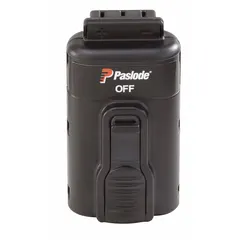 This 7.4V DC lithium-ion battery is designed for use with PASLODE cordless tools. It provides power for fastening and assembly applications where cordless mobility is required. The battery is included with compatible tool kits.