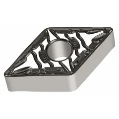 Diamond indexable turning inserts for precision machining of non-ferrous materials, composites, and abrasive alloys. Available in two geometry variants: DNMG332-MU5 and DNMG110408-MU5. The diamond cutting edge provides wear resistance and surface finish in high-speed turning applications.