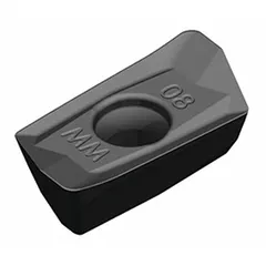 Parallelogram indexable milling insert designed for general-purpose milling of steel and cast iron. Positive rake geometry supports efficient cutting in medium-duty machining operations. Used for face and shoulder milling in automotive, aerospace, and heavy equipment applications.