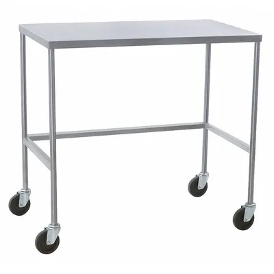 EAGLE GROUP Work Table: Fixed Ht, Stainless Steel, 20 in x 16 in - Stainless-Steel-Top Mobile Worktables