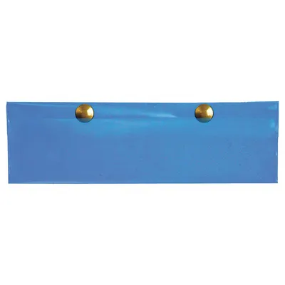 QUANTUM STORAGE SYSTEMS Label Holder: 8 in x 2 in, Clear, 6 Label Holders - Divider Box Label Holders