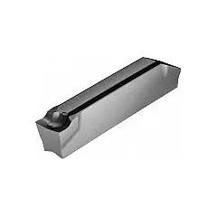Indexable insert for parting and grooving operations in turning applications. Designed for use on CNC lathes and automatic screw machines, it features a WSM33S grade and CF5 chipbreaker geometry for chip control in steel and stainless steel machining.