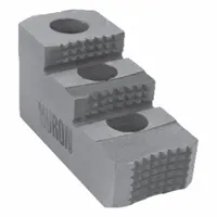 HURON Lathe Jaw: Pointed, Serrated, Steel, For 15 in Chuck, 2.95 in Ht (MPN KT15RJ2S)