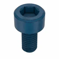 M3x0.50 metric socket head cap screw, 6 mm length, standard profile, right-hand thread, 2.5 mm drive size. Made from alloy steel with blue phosphate coating. Suitable for fastening components in machinery, automation, and industrial assemblies where compact metric fasteners are required. Supplied in a 50-piece pack