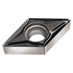This diamond indexable turning insert is designed for fine finishing operations on non-ferrous materials, composites, and abrasive alloys. It is suitable for turning, facing, and profiling applications where precision surface finish is required.