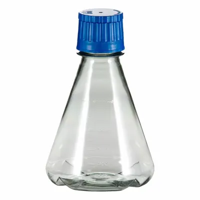 OEM Polycarbonate Erlenmeyer Flask Baffled Base: Shaker - Plastic Shaker Flasks