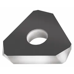 Triangle indexable milling insert for face and shoulder milling operations. Suitable for machining steel and cast iron in general metalworking applications.