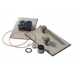 This repair kit includes O-rings for servicing pumps and equipment in the OBERDORFER S9 series. It is used to replace worn seals and restore sealing performance in rotary gear pumps.