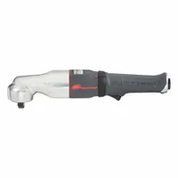 This right-angle air-powered impact wrench features a 1/2-inch square drive and a 1/4-inch NPT air inlet. Its compact design enables access to confined spaces for fastening and loosening tasks. Suitable for standard-duty applications in automotive repair, assembly, and industrial maintenance