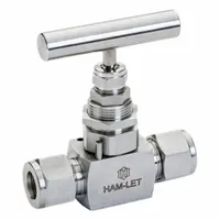 HAM-LET SS Screwed Bonnet Needle Valve: Inline Valve Body, 316 Stainless Steel, Screw-In Bonnet, Tee (MPN H-99S-00-SS-L-NR-1/2)