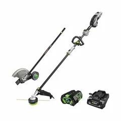 This combination kit includes a 16-inch string trimmer and one 4.0 Ah battery, providing cordless operation for trimming grass and weeds. The trimmer is suitable for residential and commercial landscaping tasks.