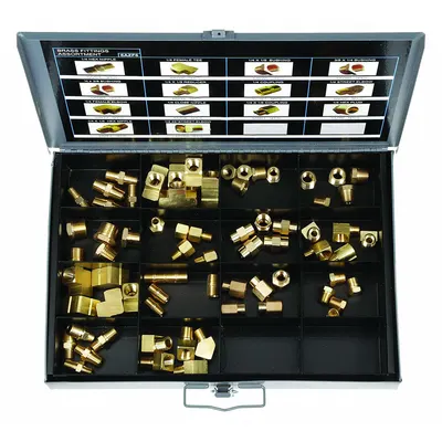 OEM Brass Threaded Pipe Fitting Kit, Class 150, 70 Pieces - Threaded Pipe Fititng Kits