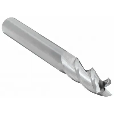 CLEVELAND Square End Mill: Carbide, 3 Flute, 7/16" Mill Dia, 9/16" LOC, 2-1/2" OAL (MPN C60631) - Carbide Square End Mills for Aluminum