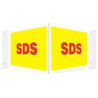 Safety Sign: PETG, Mounting Holes Sign Mounting, 8 in x 18 in Nominal Sign Size, Not Retroreflective