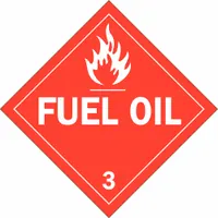 BRADY DOT Container Placard: Fuel Oil, 10 3/4 in x 10 3/4 in, 10 3/4 in Label Ht, 10 3/4 in Label Wd (MPN 63411)