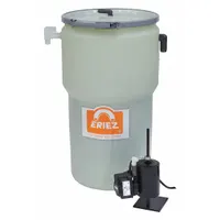 This tank-side oil coalescer is designed for use with a 15-gallon tank to separate free and dispersed oil from water-based fluids. It operates without filters or cartridges, extending fluid life in machining and parts-washing operations