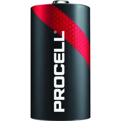 DURACELL PROCELL Battery: D, Everyday, Alkaline, 1.5V DC, Procell Constant
