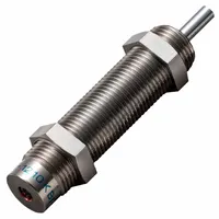 Steel shock absorber with 9.8 N force rating. Used to dampen motion and absorb impact in industrial machinery, conveyors, and automation equipment. Suitable for light-duty applications requiring controlled deceleration and reduced noise