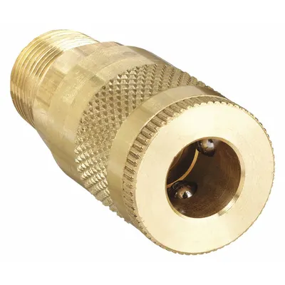 Parker Quick Connect Hose Coupling: 1/4 in Body Size, 3/8 in Hose Fitting Size - Tru-Flate Automotive Brass Quick-Connect Air Coupling Bodies