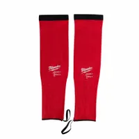 These light-duty cut-resistant sleeves provide Cut Level A3 protection for arms during tasks involving sharp materials such as glass, sheet metal, or packaging. Each sleeve is 18 inches long, made from 15-gauge HPPE, and features a universal fit. Sold in a 12-pack of red sleeves