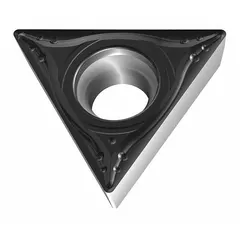 Triangle (T) indexable turning insert for general turning operations on metal workpieces. Available in two variants: TCGT2(1.5)1-MM4 and TCGT110204-MM4, both with WSM20S grade for wear resistance in medium machining of steel and stainless steel.