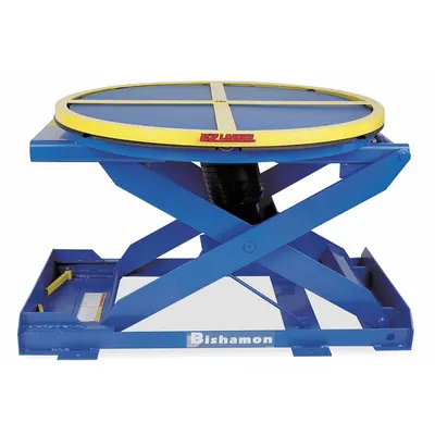 BISHAMON Pallet Positioner and Level Loader: Wt Actuated, 4,000 lb Load Capacity - Powered Pallet Positioners