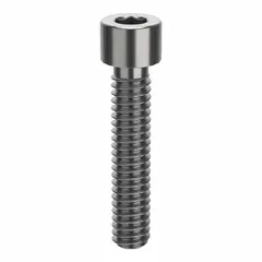 Inch-system standard socket head cap screw with 1/4"-20 thread size, 1 1/4" length, and 3/16" drive size. Made from 316 stainless steel (H5) with plain finish and right-hand thread direction. Used in general fastening applications requiring corrosion resistance.