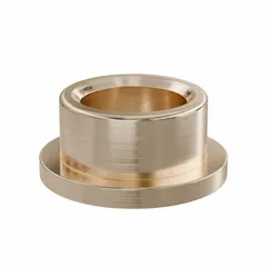 This flanged sleeve bearing is made from SAE 841 bronze, a self-lubricating material suitable for rotating or oscillating applications. It has a 5/8 in bore, 7/8 in OD, and 1/2 in length, with an operating temperature range of -35°F to 300°F. Sold in a pack of 10, it is commonly used in conveyors, pumps, and light machinery.