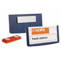 Badge Holder: Pouch, Horizontal, 3 9/16 in Badge Pouch Wd, 2 1/2 in Badge Pouch Ht, Plastic, 25 PK (MPN 850207)