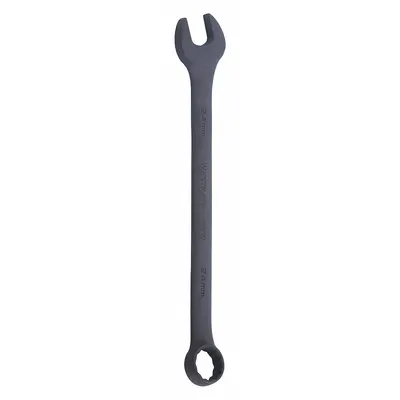 WESTWARD Combination Wrench: Alloy Steel, Black Oxide, 24 mm Head Size, 12 3/8 in Overall Lg - Metric 12-Point Combination Wrenches