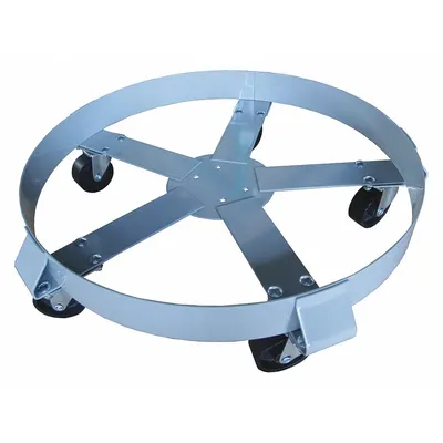 OEM Drum Dolly: 1,400 lb Load Capacity - Cross-Brace Drum Dollies with Support Ring