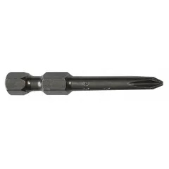 Imperial #1 Phillips (PH1) impact-rated bit with standard hex shank, made from S2 steel. Suitable for driving screws with impact drivers in assembly, maintenance, and repair tasks. Sold as a 5-pack.