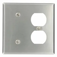 LEVITON Wall Plate: Combo, 2 Gang, Std Size (MPN 84087-40)