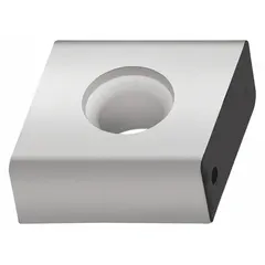 Diamond indexable milling insert with CNMQ geometry, 08 mm inscribed circle, 05 mm thickness, and 08 mm corner radius. Designed for high-precision machining of non-ferrous materials, composites, and abrasive workpieces in industrial milling applications.
