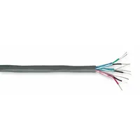CAROL Communication Cable: 100 ft Cable Lg, 7 Strands, 22 AWG, Riser, Comm Cable, S-R PVC, Gray, PVC (MPN C0650A)