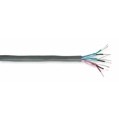 CAROL Communication Cable: 100 ft Cable Lg, 7 Strands, 22 AWG, Riser, Comm Cable - Multi-Paired Shielded Cables