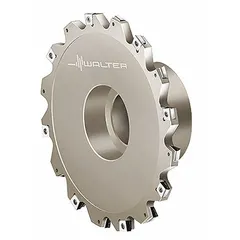 This indexable slitting cutter is designed for slotting, parting, and grooving operations in metalworking. It features a 125 mm diameter, 32 mm bore, and 6 mm width, with indexable inserts for extended tool life. Suitable for use in machining centers and lathes on ferrous and non-ferrous materials.