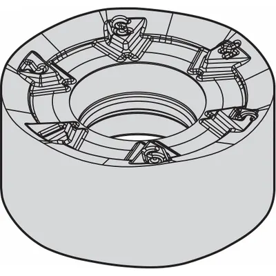 WIDIA Round Milling Insert: RNGJ1204M0EML (MPN 5123863) - Round (R) Indexable Milling Inserts