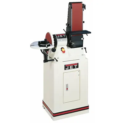 JET Belt and Disc Sander: For Wood, 115 V, Single-Phase, 3/4 hp, 6 in x 48 in Belt - Floor Standing Belt & Disc Machines