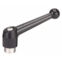 KIPP Adjustable Handle: Zinc w/ SS Thread, 5/16"-18, 64 mm Lg (MPN K0117.2A31X60)