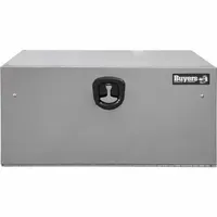 BUYERS PRODUCTS Truck Box: Underbody Truck Box, Single Drop-Down Door Door, 18 in Overall Dp, Silver (MPN 1702653)