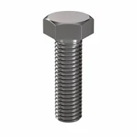 Hex Head Cap Screw: Steel, Class 8.8, Plain, M12, Metric, 40 mm lg, Fully Threaded, Metric, 50 PK (MPN HC3812040-050P1)