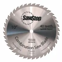 SAWSTOP Circular Saw Blade: 10 in Blade Dia., 40 Teeth, 0.13 in Cut Wd, 5/8 in Arbor Size, Combo (MPN CNS-07-148)
