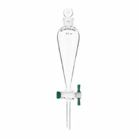 APPROVED VENDOR Separatory Funnel: Borosilicate Glass, 1 L, 23 mm, 75 mm Stem Lg, Colorless (MPN CG-1742-06)