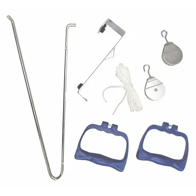 DMI Door Pulley Exercise Set, Blue, 40 3/4 in Overall Length - Door Pulley Exercise Sets
